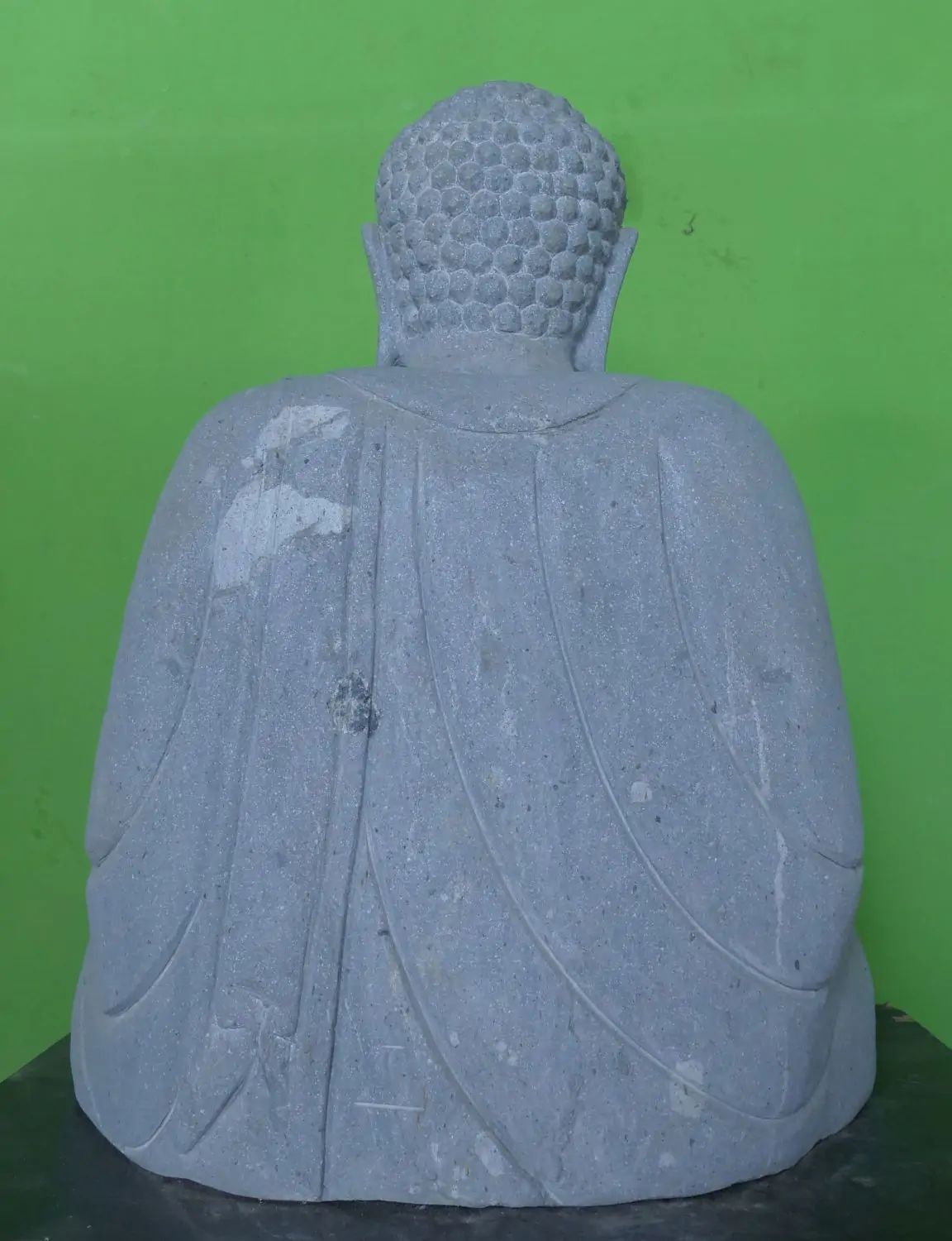 Product image 8 of the product “Seated Japanese Buddha made of Riverstone in Dhyana position - gesture of meditation, H. 78cm ”